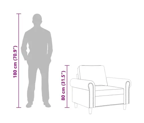 Tugitool, Tumehall, 60 cm Samet