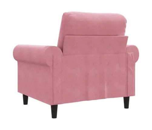 Atpūtas Krēsls, Rozā, 60 Cm, Samts Vidaxl