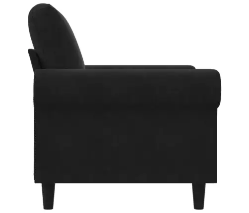 Krėslas, Juodos Spalvos, 60cm Aksomas