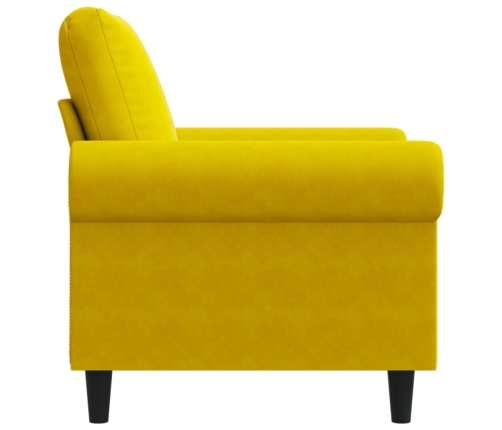 Atpūtas Krēsls, Dzeltens, 60 Cm, Samts Vidaxl