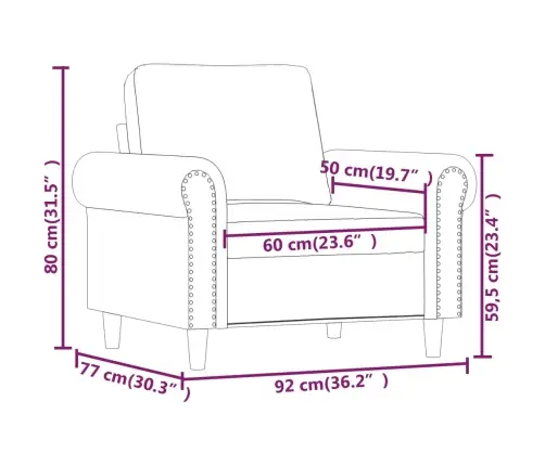 Krėslas, Geltonos Spalvos, 60cm Aksomas