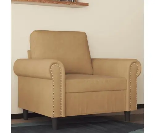 Atpūtas Krēsls, Brūns, 60 Cm, Samts Vidaxl