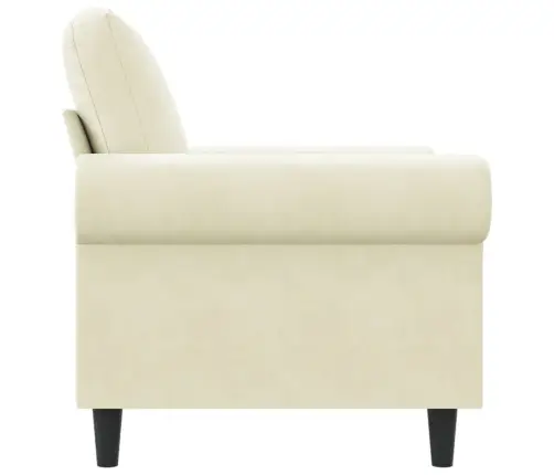 Atpūtas Krēsls, Krēmkrāsas, 60 Cm, Samts Vidaxl