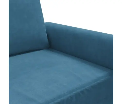 Atpūtas Krēsls, Zils, 60 Cm, Samts Vidaxl