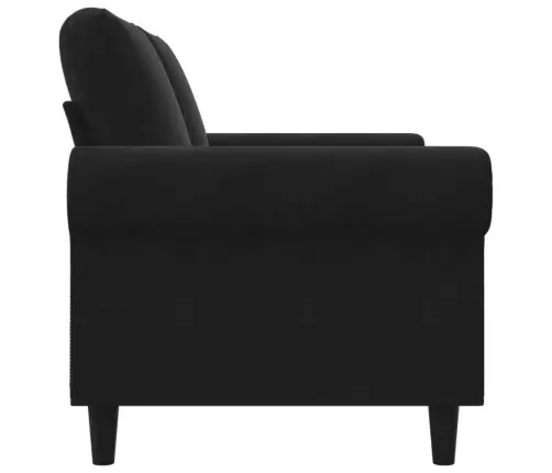 Divvietīgs Dīvāns, Melns, 120 Cm, Samts Vidaxl