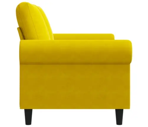 Divvietīgs Dīvāns, Dzeltens, 120 Cm, Samts Vidaxl