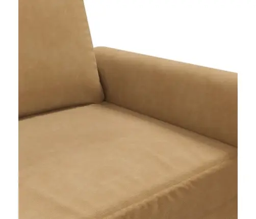 Dvivietė Sofa, Rudos Spalvos, 120cm Aksomas