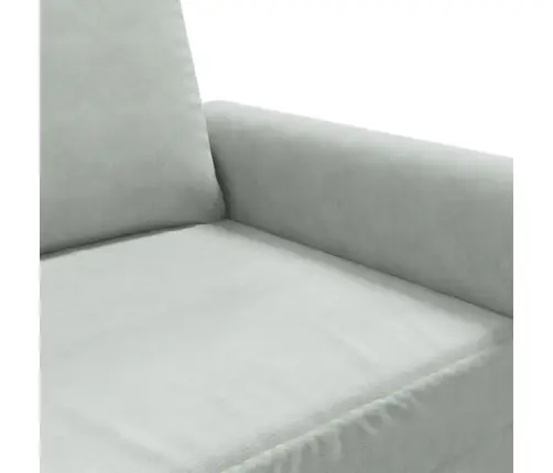 Divvietīgs Dīvāns, Gaiši Pelēks, 140 Cm, Samts Vidaxl