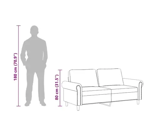 Divvietīgs Dīvāns, Rozā, 140 Cm, Samts Vidaxl