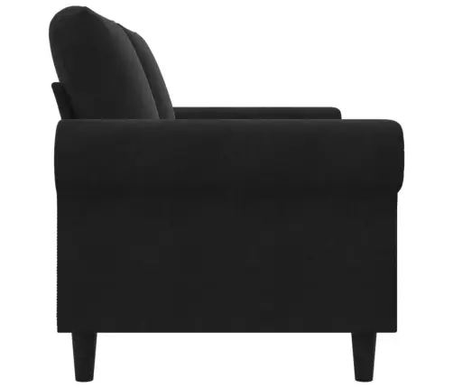 Divvietīgs Dīvāns, Melns, 140 Cm, Samts Vidaxl