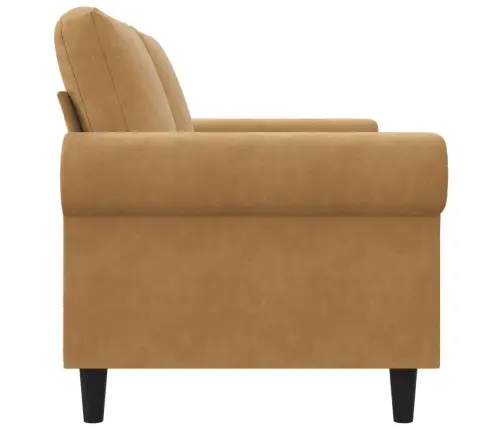 Divvietīgs Dīvāns, Brūns, 140 Cm, Samts Vidaxl