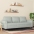 Trivietė Sofa, Šviesiai Pilkos Spalvos, 180cm Aksomas