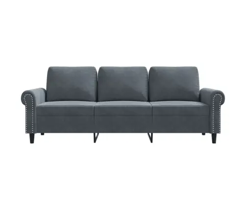 3-Kohaline Diivan, Tumehall, 180 cm Samet