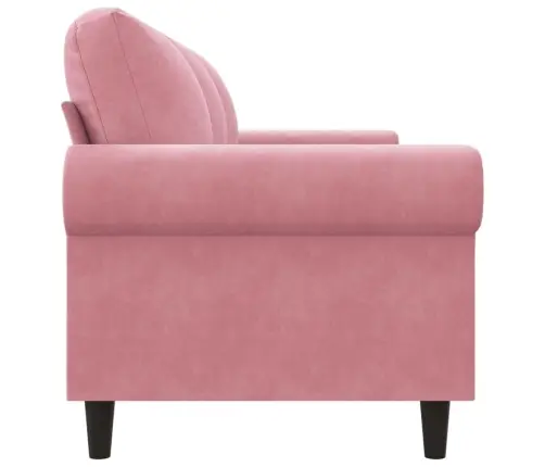 Trīsvietīgs Dīvāns, Rozā, 180 Cm, Samts Vidaxl