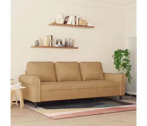 Trīsvietīgs Dīvāns, Brūns, 180 Cm, Samts Vidaxl