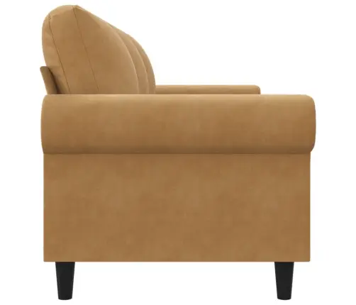 Trīsvietīgs Dīvāns, Brūns, 180 Cm, Samts Vidaxl