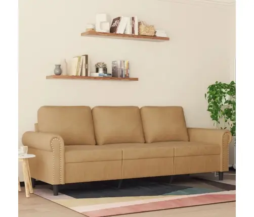 Trīsvietīgs Dīvāns, Brūns, 180 Cm, Samts Vidaxl