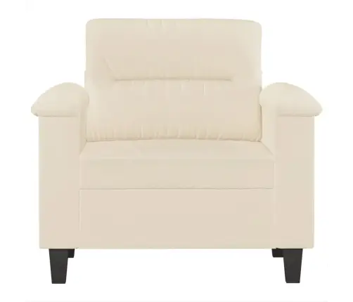 Atpūtas Krēsls, Bēšs, 60 Cm, Mikrošķiedras Audums Vidaxl