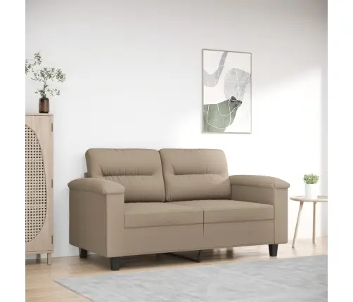2-Kohaline Diivan, Pruunikashall, 120 cm Mikrofiiber, Kangas