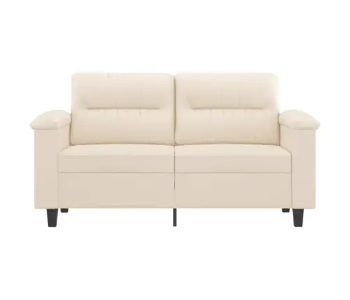 Divvietīgs Dīvāns, 120 Cm, Bēšs Mikrošķiedras Audums Vidaxl