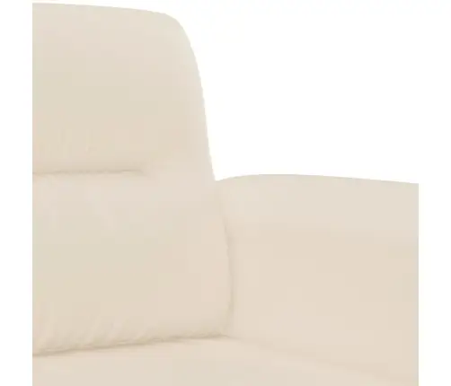 Divvietīgs Dīvāns, 140 Cm, Bēšs Mikrošķiedras Audums Vidaxl