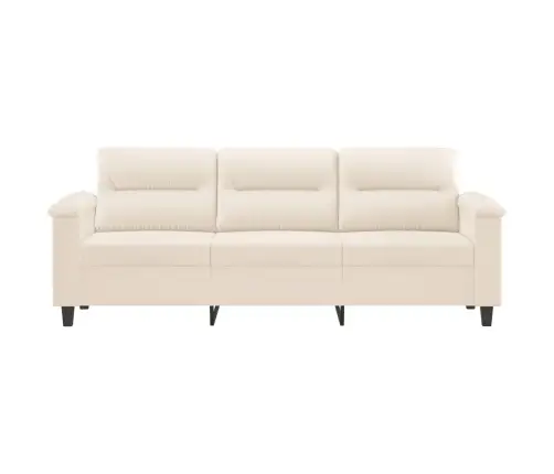 3-Kohaline Diivan, Beež, 180 cm Mikrofiiber, Kangas