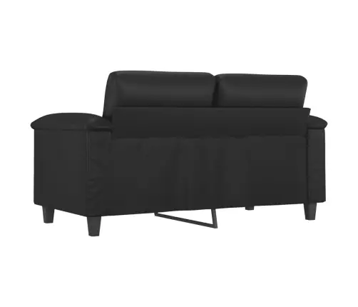 Divvietīgs Dīvāns, Melns, 120 Cm, Mākslīgā Āda Vidaxl