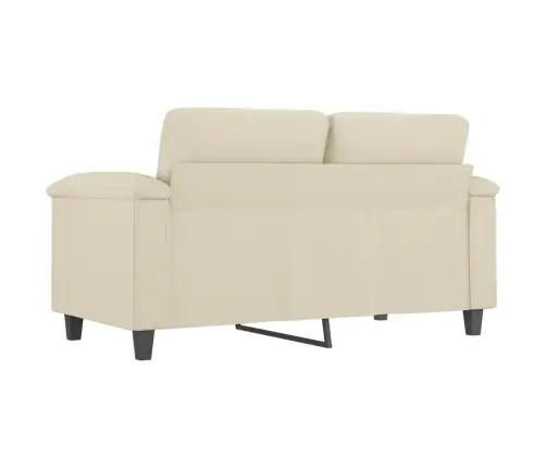 Divvietīgs Dīvāns, Krēmkrāsas, 120 Cm, Mākslīgā Āda Vidaxl