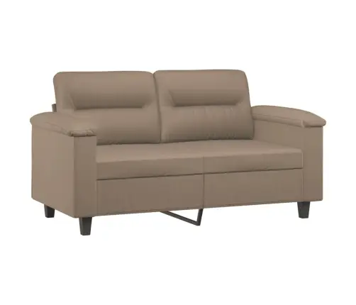 Dvivietė Sofa, Kapučino Spalvos, 120cm Dirbtinė Oda