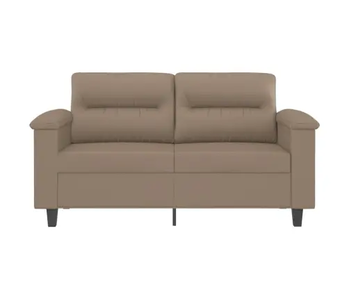 Dvivietė Sofa, Kapučino Spalvos, 120cm Dirbtinė Oda