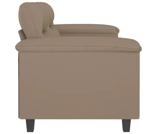 Dvivietė Sofa, Kapučino Spalvos, 120cm Dirbtinė Oda