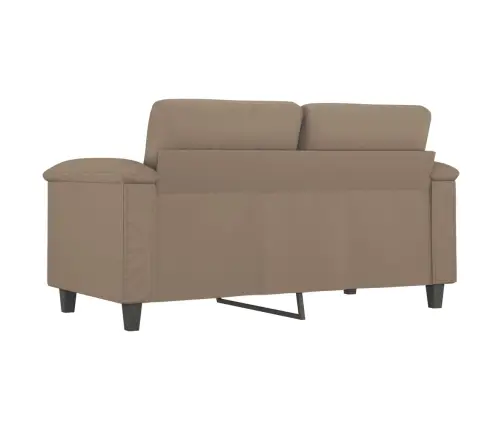 Dvivietė Sofa, Kapučino Spalvos, 120cm Dirbtinė Oda