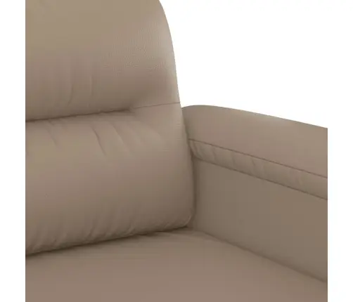 Dvivietė Sofa, Kapučino Spalvos, 120cm Dirbtinė Oda