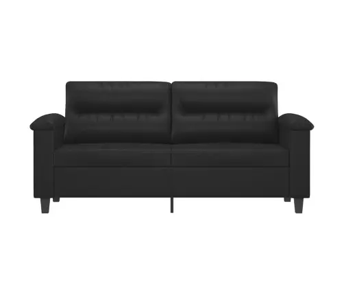 Divvietīgs Dīvāns, Melns, 140 Cm, Mākslīgā Āda Vidaxl