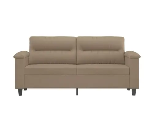 Dvivietė Sofa, Kapučino Spalvos, 140cm Dirbtinė Oda