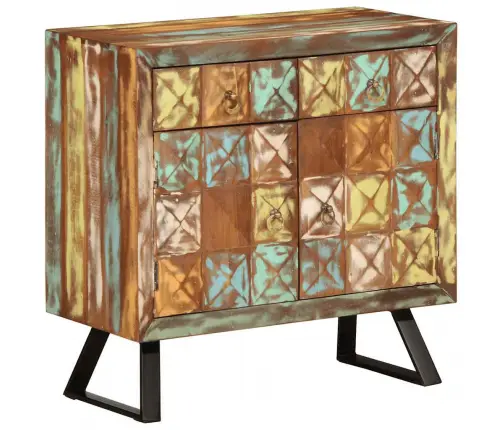 Kummut, Mitmevärviline, 70X35X70 cm Taastatud Puit