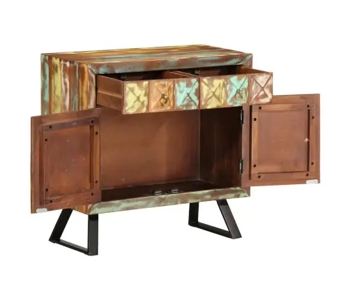 Kummut, Mitmevärviline, 70X35X70 cm Taastatud Puit