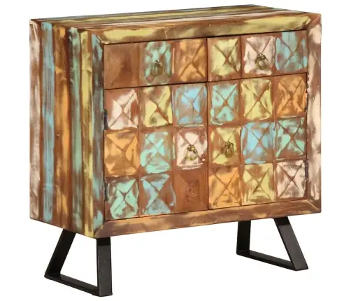 Kummut, Mitmevärviline, 70X35X70 cm Taastatud Puit