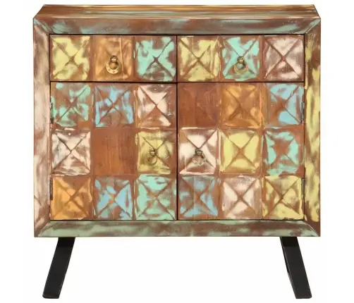 Kummut, Mitmevärviline, 70X35X70 cm Taastatud Puit