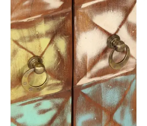 Kummut, Mitmevärviline, 70X35X70 cm Taastatud Puit