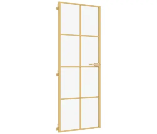 Õhuke Siseuks, Kuldne, 76X201,5 Cm Karastatud Klaas, Alumiinium