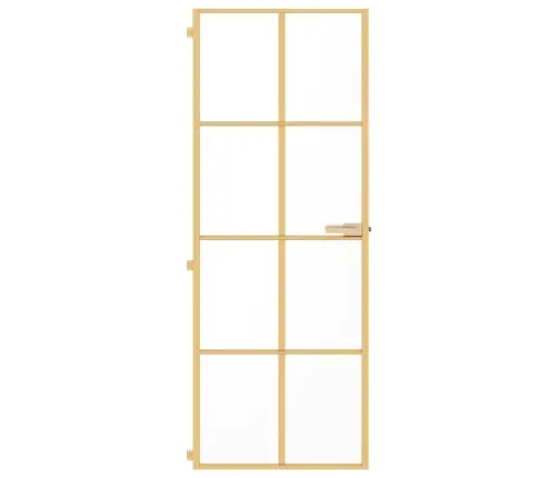 Õhuke Siseuks, Kuldne, 76X201,5 Cm Karastatud Klaas, Alumiinium