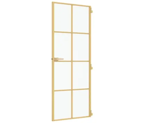 Õhuke Siseuks, Kuldne, 76X201,5 Cm Karastatud Klaas, Alumiinium