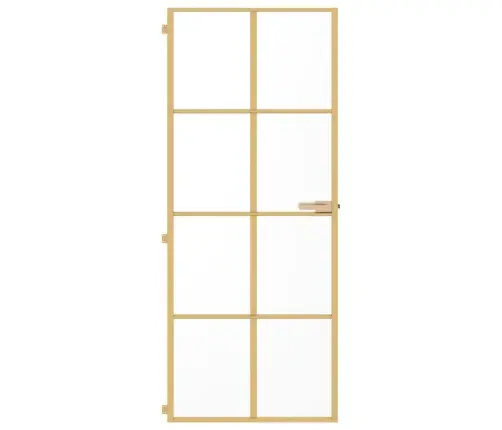 Õhuke Siseuks, Kuldne, 83X201,5 Cm Karastatud Klaas, Alumiinium