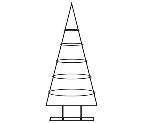 Ziemassvētku Eglīte, Metāls, Melna, 90 Cm Vidaxl