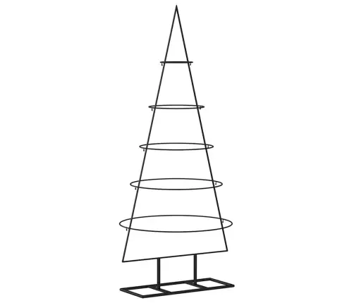 Dekoratīva Ziemassvētku Eglīte, Metāls, Melna, 125 Cm Vidaxl