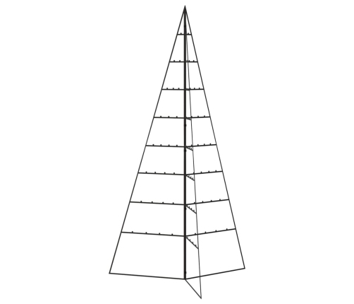 Ziemassvētku Eglīte, Metāls, Koka Pamatne, Melna, 180 Cm Vidaxl