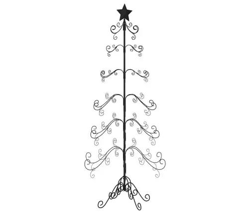 Ziemassvētku Eglīte, Metāls, Koka Pamatne, Melna, 180 Cm Vidaxl Ziemassvētku Eglīte, Metāls, Koka Pamatne, Melna, 180 Cm Vidaxl