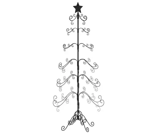 Ziemassvētku Eglīte, Metāls, Koka Pamatne, Melna, 215 Cm Vidaxl Ziemassvētku Eglīte, Metāls, Koka Pamatne, Melna, 215 Cm Vidaxl