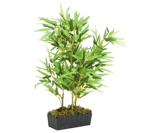 Dirbtinis Bambukas, Žalios Spalvos, 80cm 500 Lapai